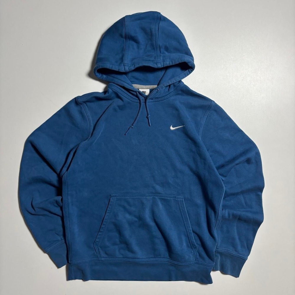 Blue Nike Mini Swoosh Hoodie - Medium
